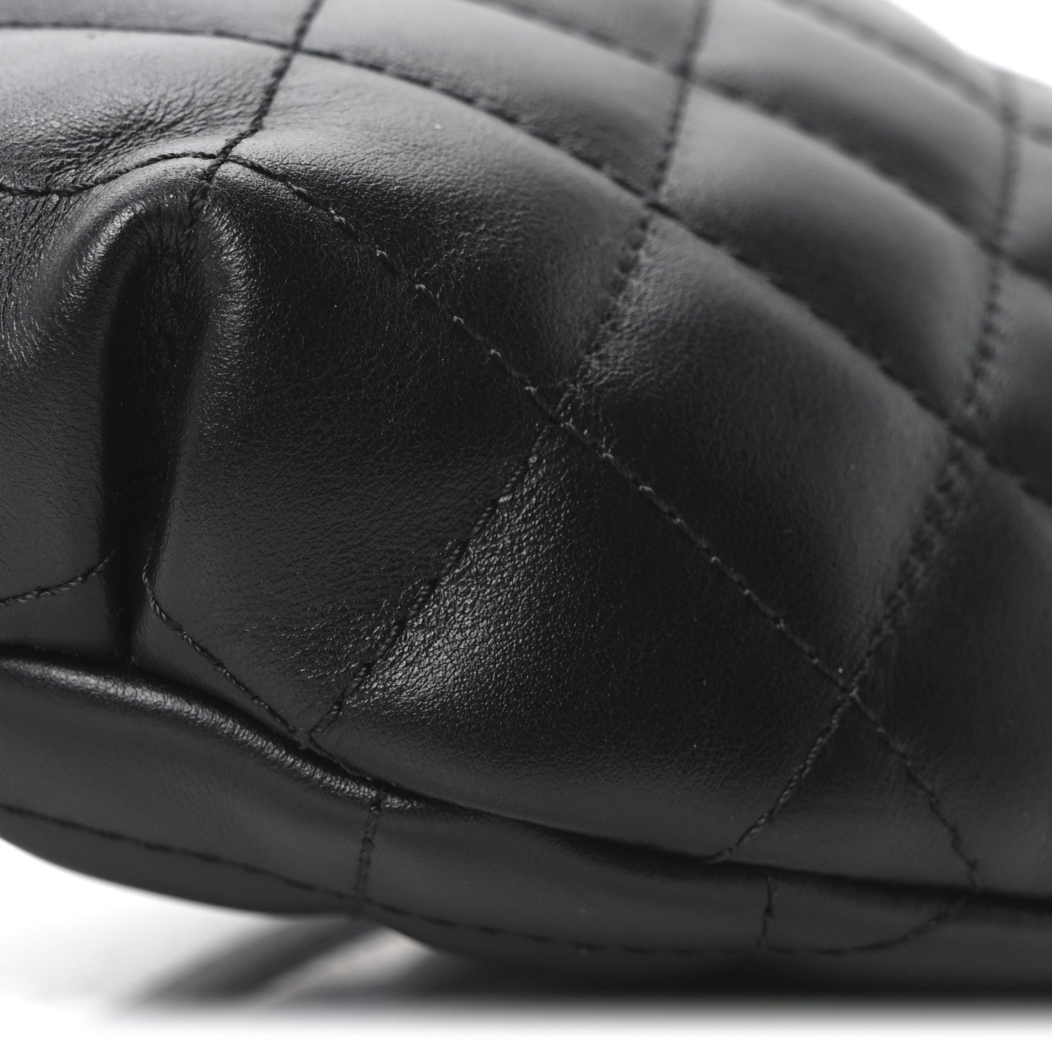 Chanel Calfskin Quilted Uniform Waist Belt Bag Black 8 of 10