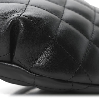 Chanel Calfskin Quilted Uniform Waist Belt Bag Black 8 of 10