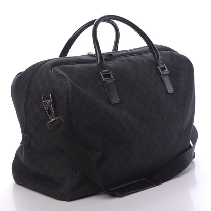 Gucci Denim Monogram Large Duffle Black 2 of 15