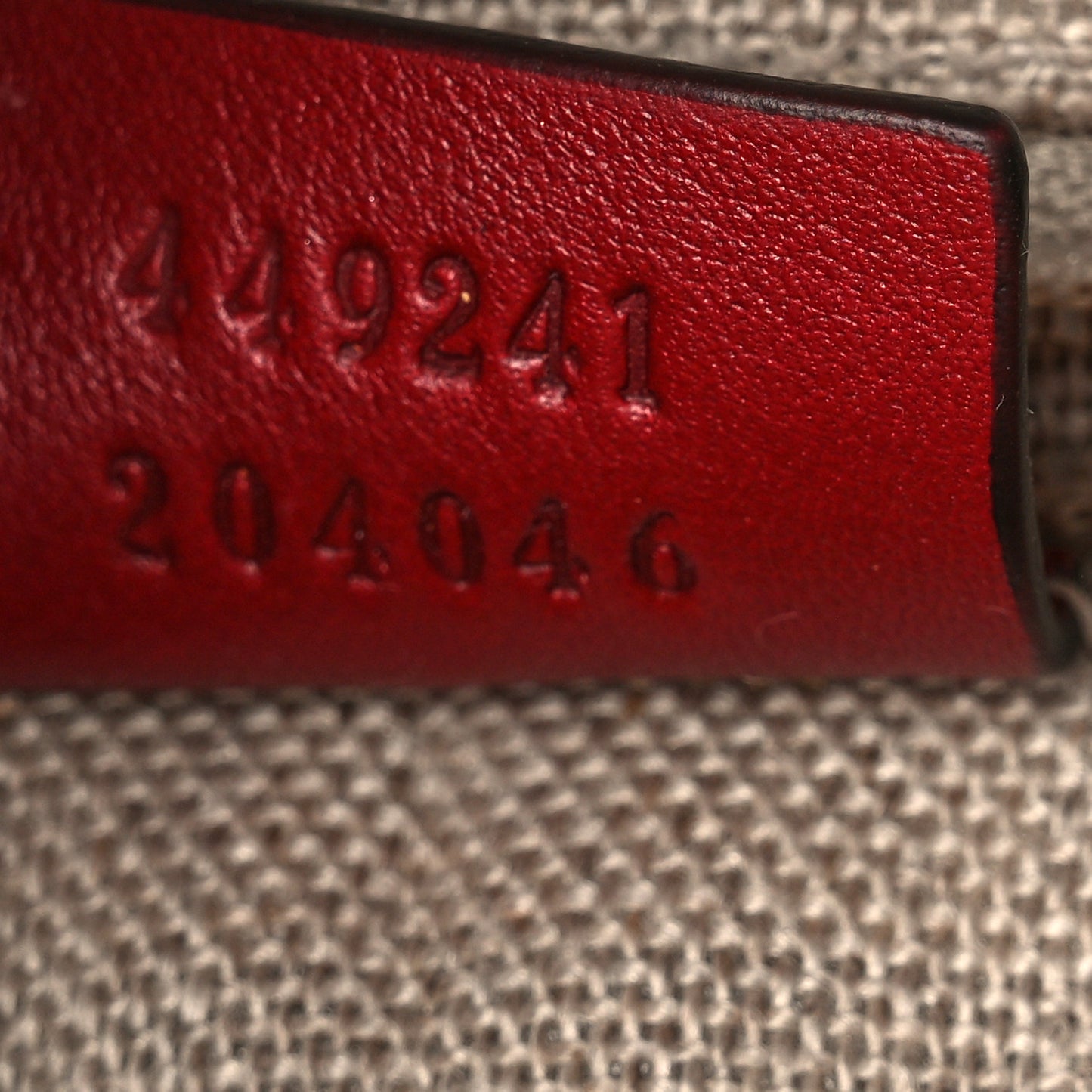 Microguccissima Small Bree Tote Red