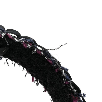 Chanel Rabbit Fur Tweed CC Earmuffs Black 6 of 6