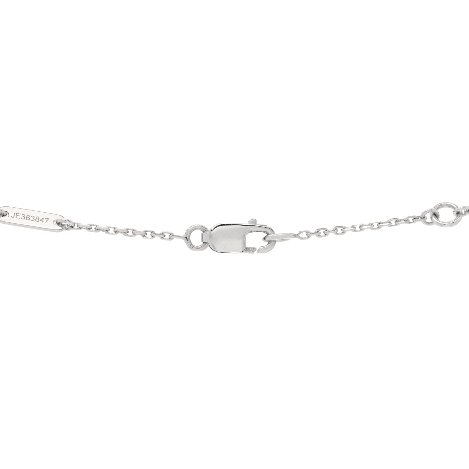 Van Cleef & Arpels 18K White Gold Turquoise Sweet Alhambra Butterfly Pendant Necklace 4 of 6