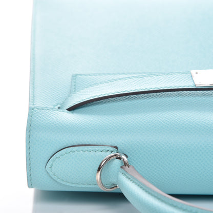 Hermes Epsom Kelly Sellier 28 Bleu Atoll 12 of 30