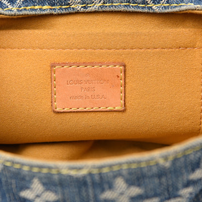 Louis Vuitton Monogram Denim Mini Pleaty Blue 5 of 10
