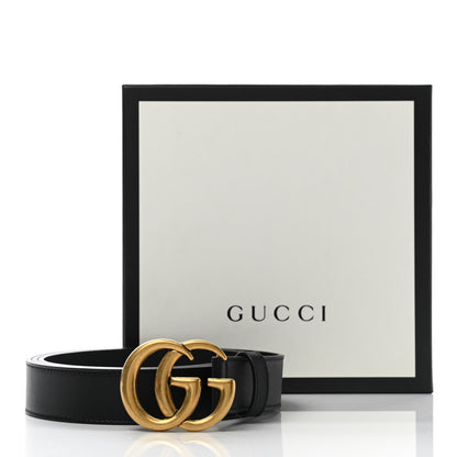 Gucci Moon Calfskin Double G 30mm Belt 120 48 Black 6 of 6