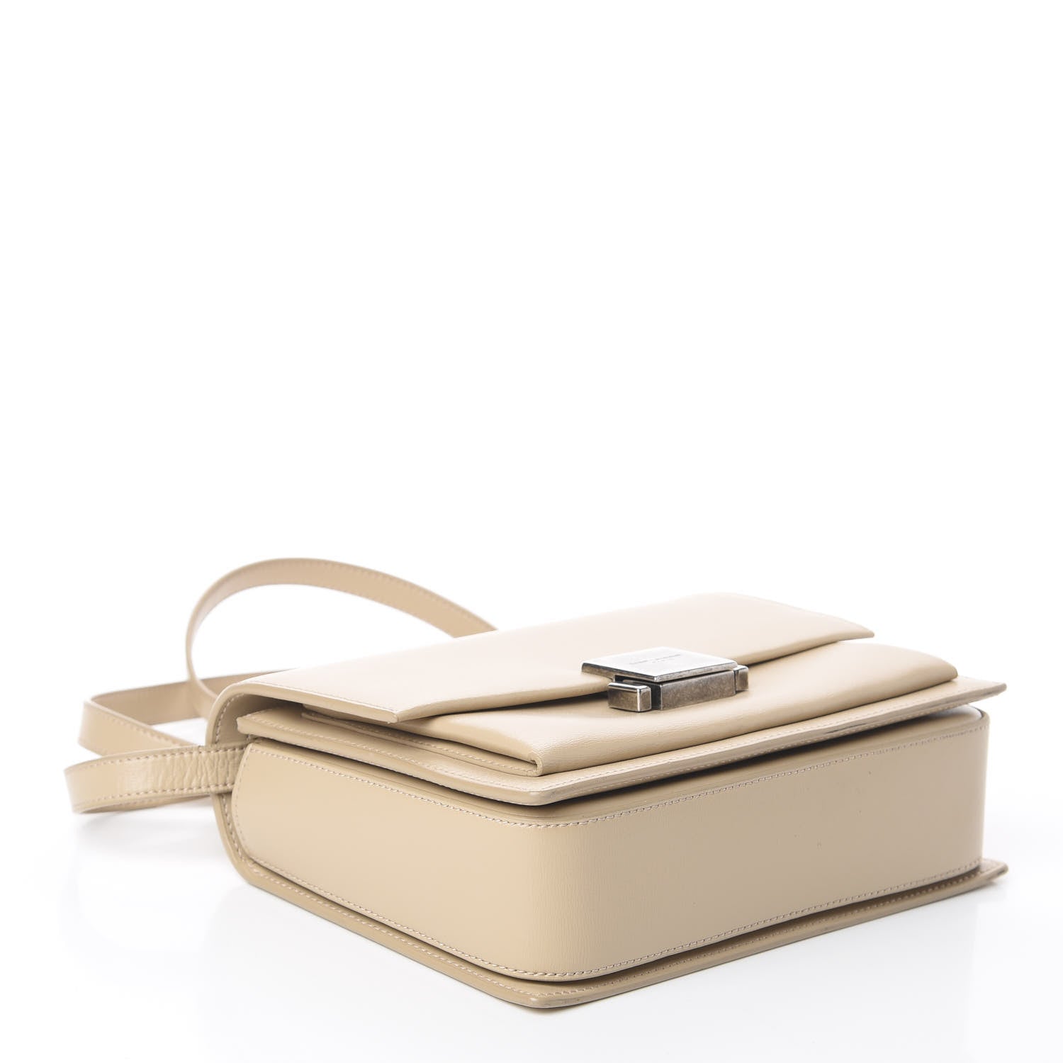 Saint Laurent Calfskin Medium Bellechasse Satchel Beige 3 of 9