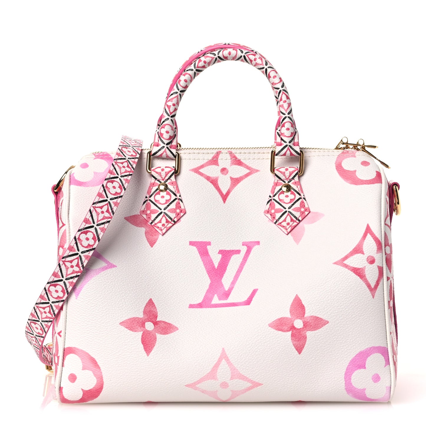 Monogram Giant By The Pool 2.0 Speedy Bandouliere 25 Rose
