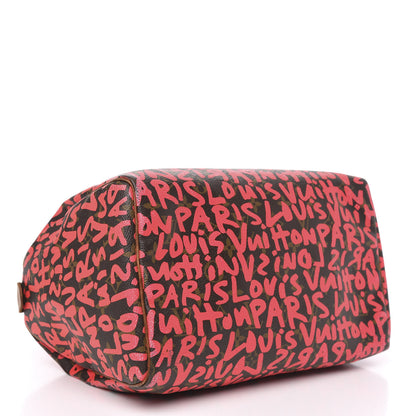 Louis Vuitton Monogram Graffiti Speedy 30 Fuchsia 4 of 21