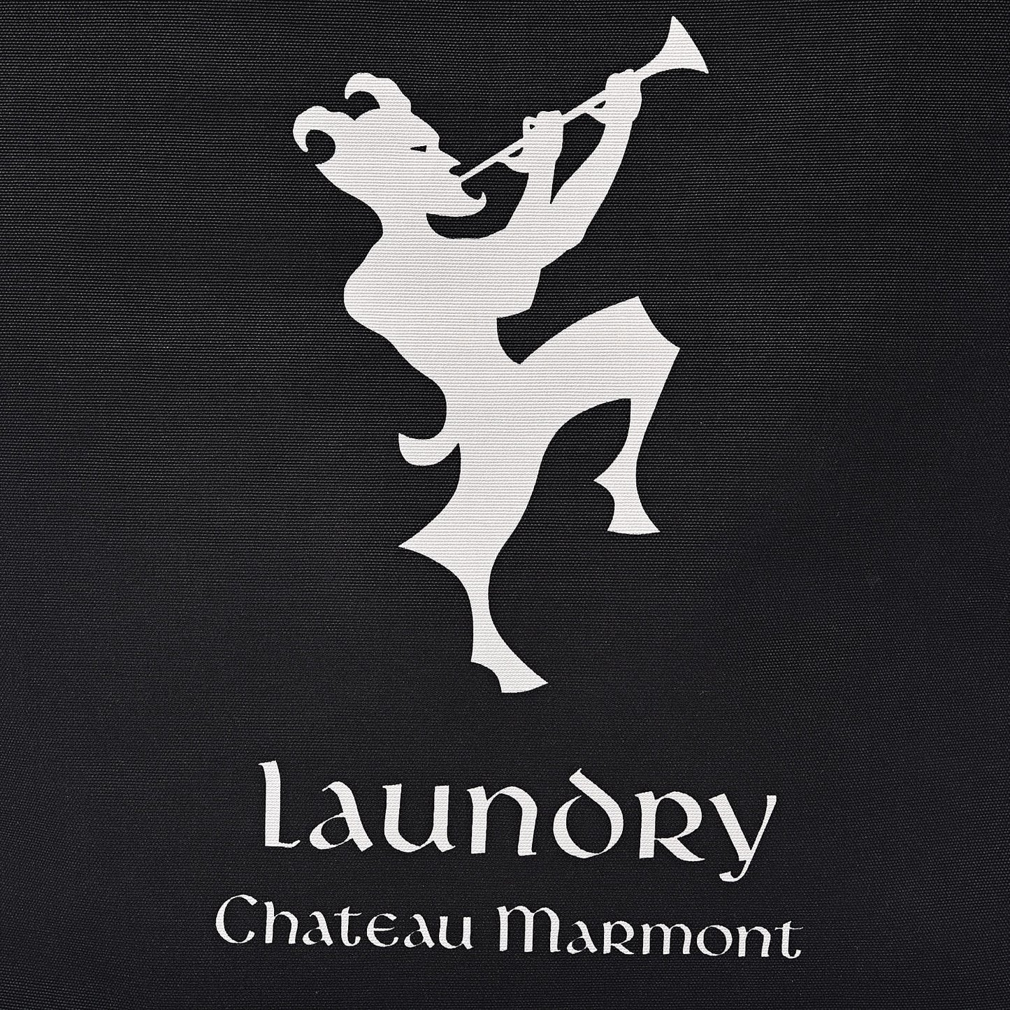Canvas Chateau Marmont Drawstring Tote Black