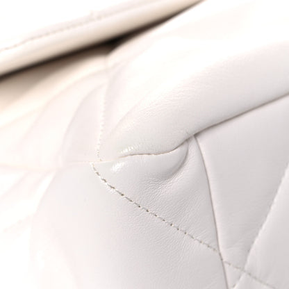 Chanel Lambskin Quilted Large Chanel 19 Flap White 8 of 13