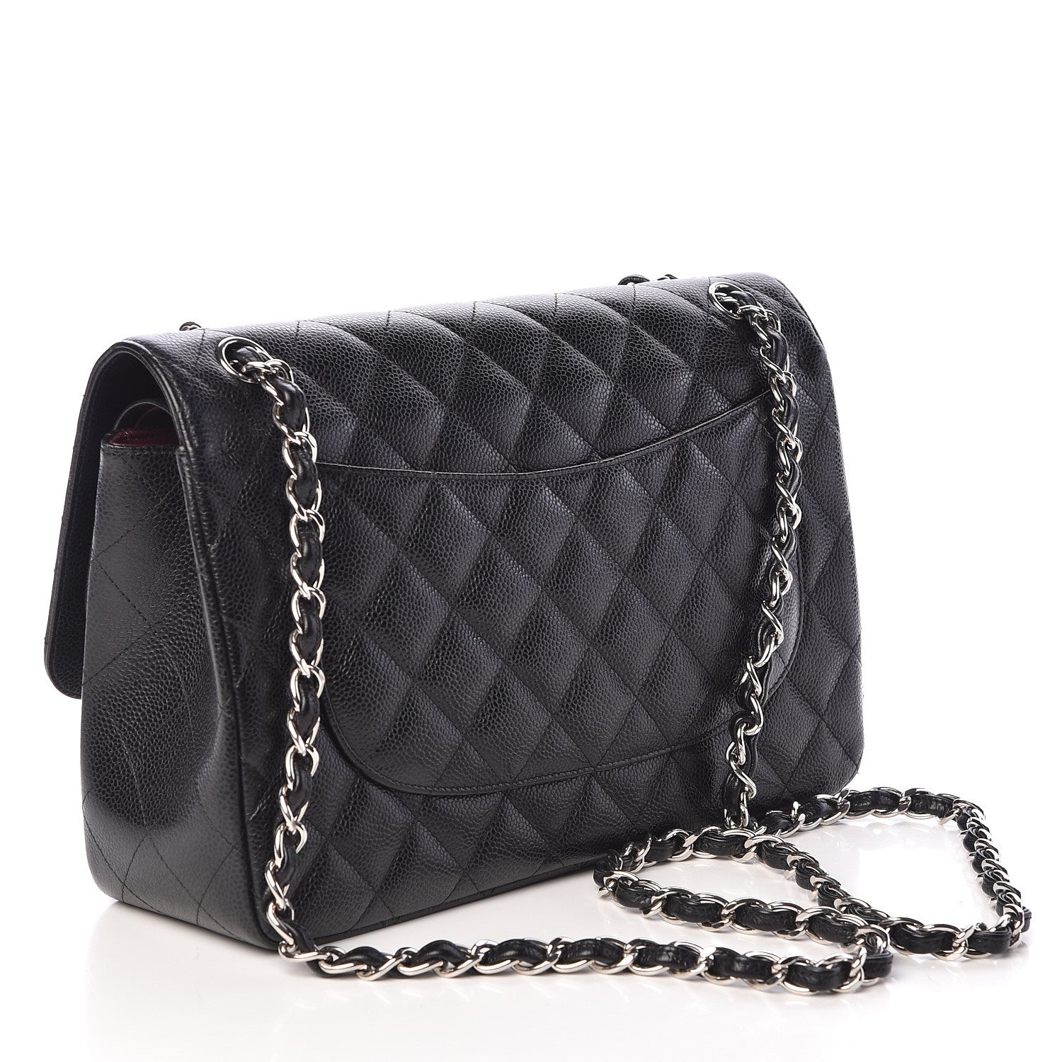 Chanel Caviar Quilted Jumbo Double Flap Black 3 of 11