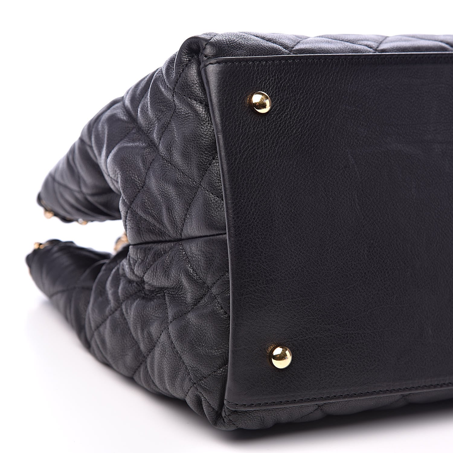 Chanel Calfskin Quilted Small Chain Me Tote Black 9 of 16