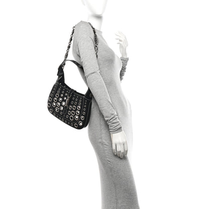 Gucci Patent Ha Ha Ha Jackie 1961 Eyelet Hobo Black 2 of 9