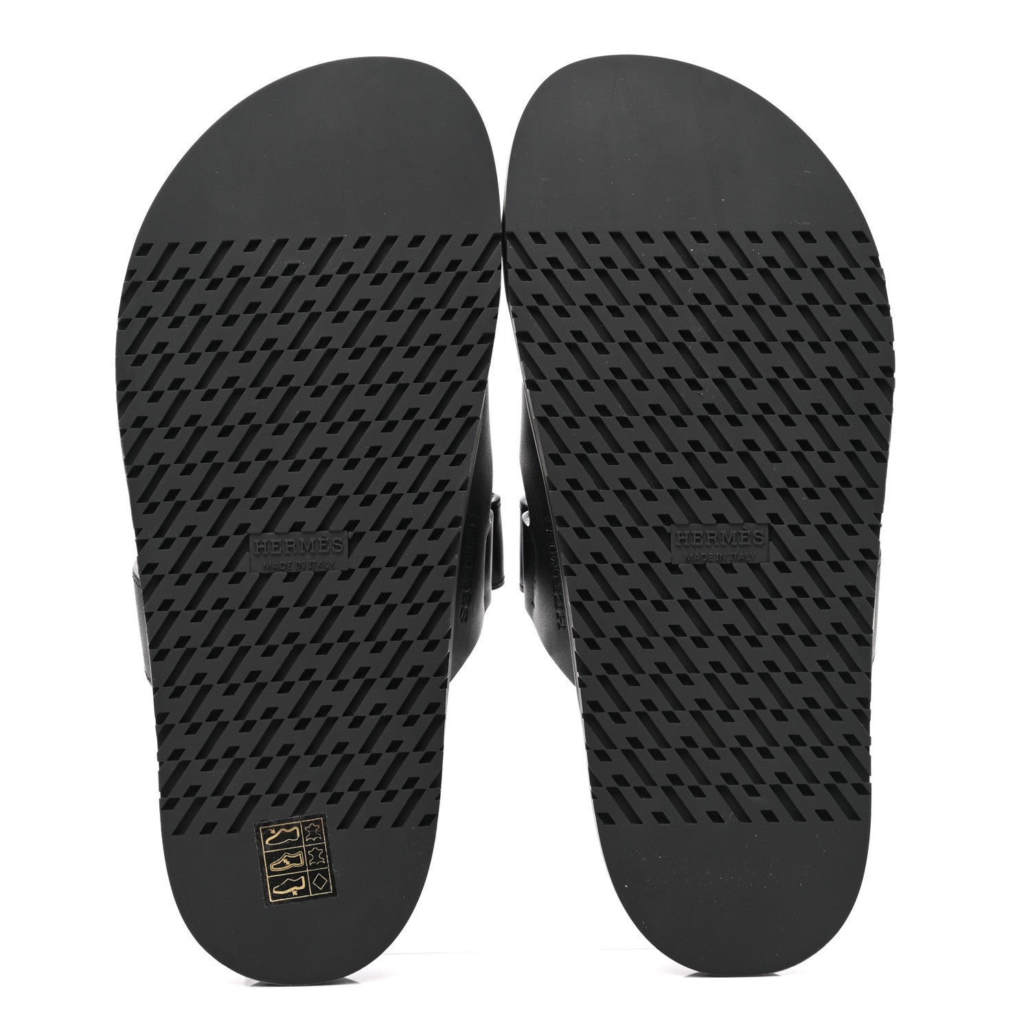 Hermes Calfskin Womens Chypre Sandals 38 Black 5 of 9