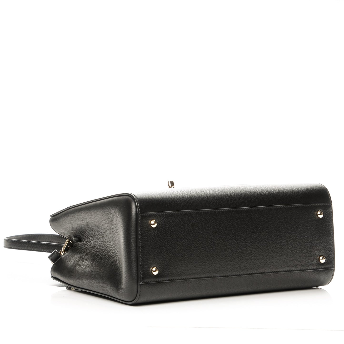 Grained Calfskin Small Neo Executive Shopper Tote Black