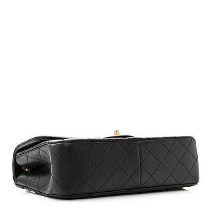 Chanel Lambskin Quilted Small Sweet Camellia Flap Black 4 of 11