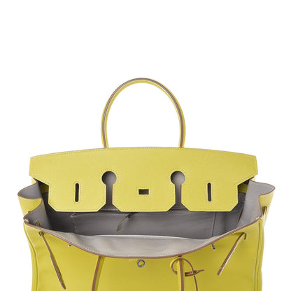 Hermes Epsom Candy Birkin 35 Lime Gris Perle 9 of 33