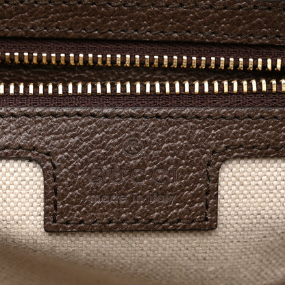 Gucci GG Supreme Monogram Textured Dollar Calfskin Web Studded Mini Ophidia Flap Shoulder Bag Beige Ebony New Acero 6 of 10