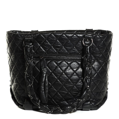 Chanel Distressed Lambskin Lady Braid Ligne Tote Black 1 of 7
