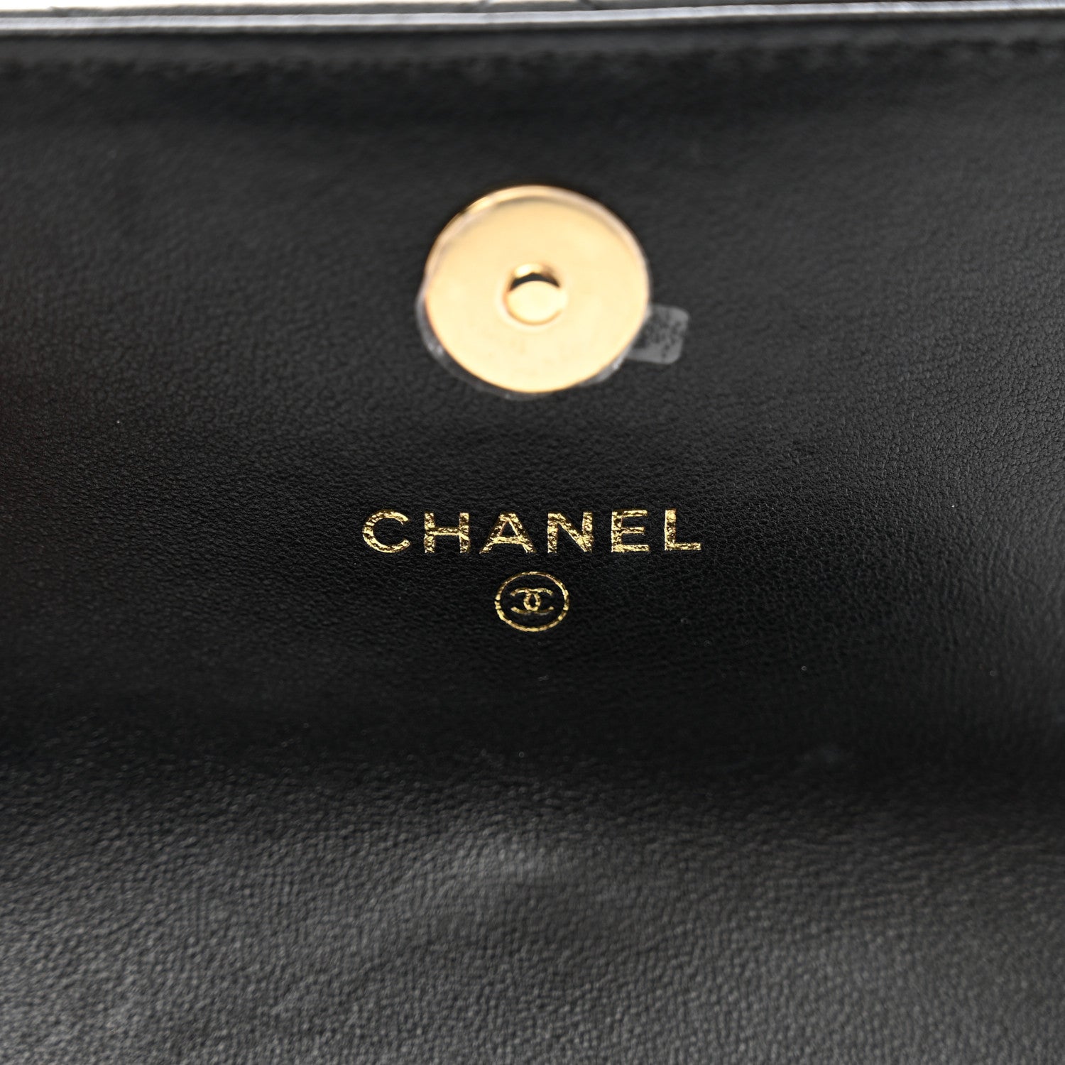 Chanel Lambskin Quilted CC Hook Card Holder Black 6 of 8