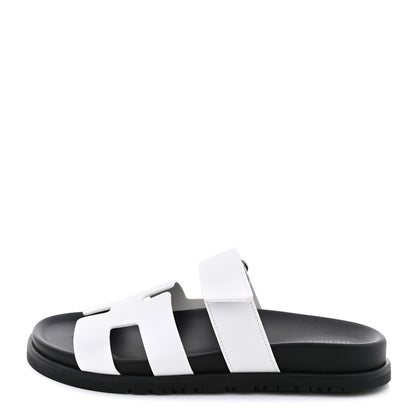 Hermes Calfskin Womens Chypre Sandals 36 White 1 of 9