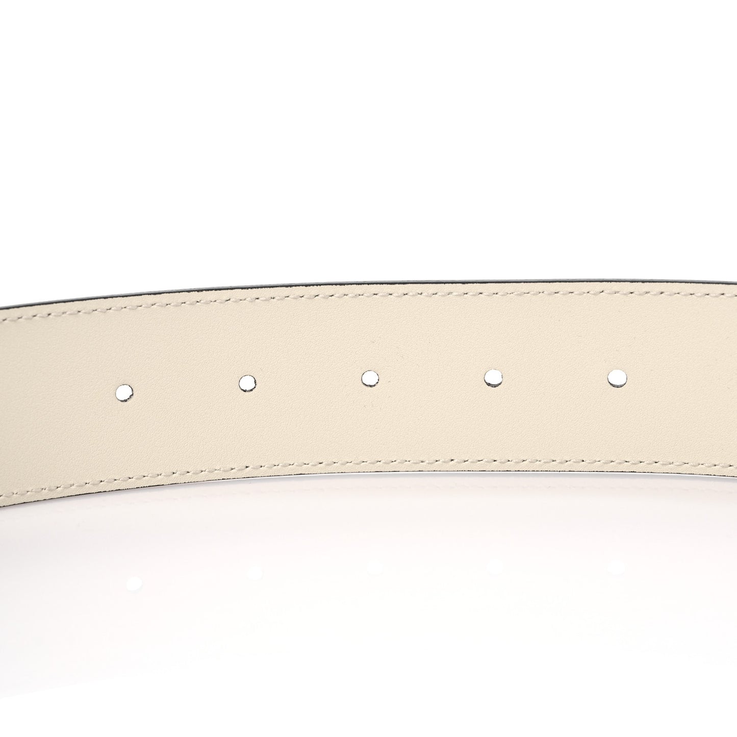 Calfskin Double G 40mm Belt 80 32 Mystic White