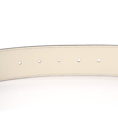 Gucci Calfskin Double G 40mm Belt 80 32 Mystic White 4 of 5