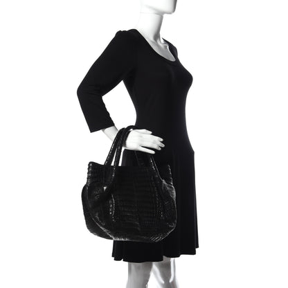 Nancy Gonzalez Crocodile Tote Black 2 of 10