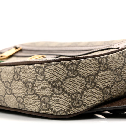 Gucci Soft GG Supreme Monogram Medium Ophidia Belt Bag Dark Brown 10 of 12