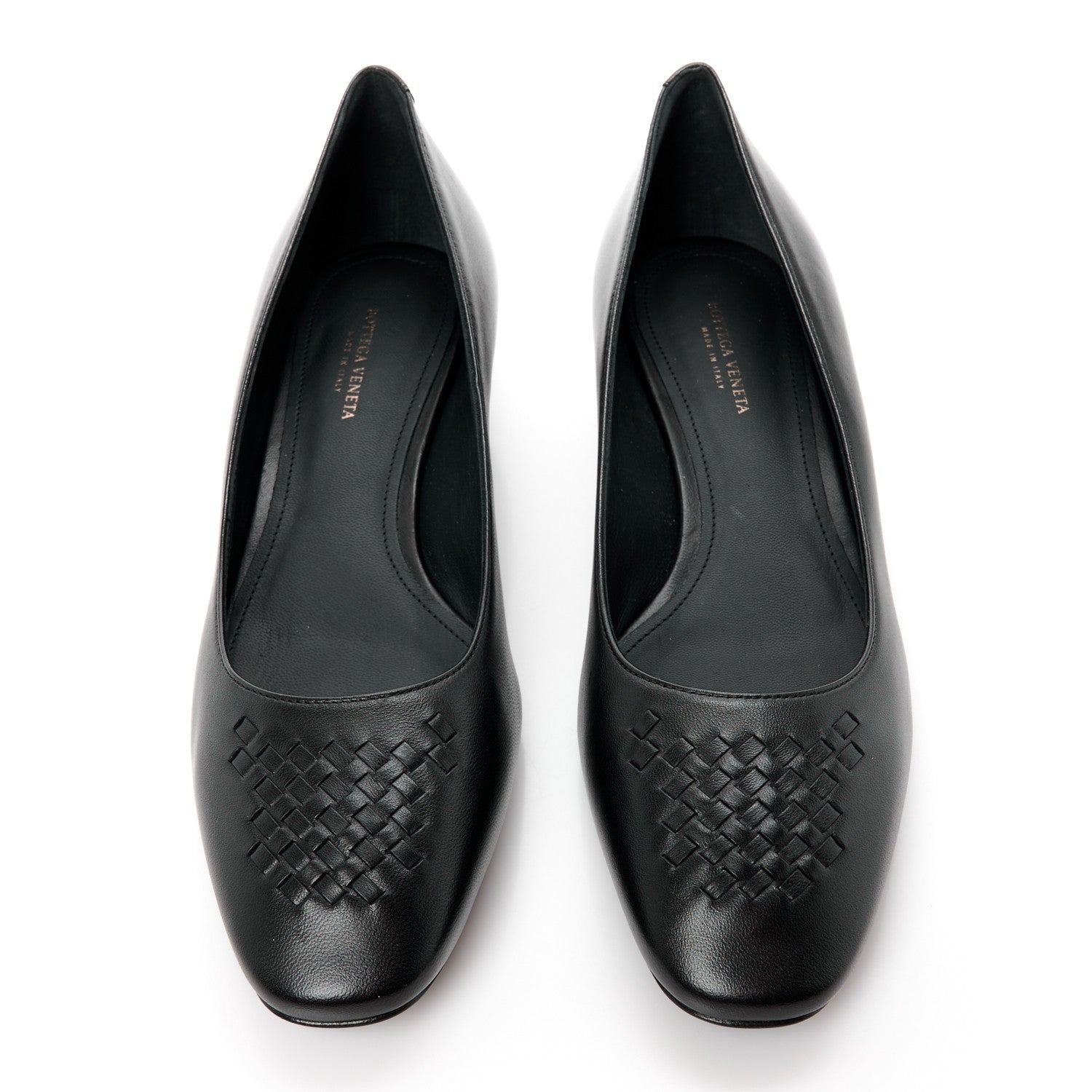 Bottega Veneta Nappa Intrecciato Pumps 37 Black 2 of 8