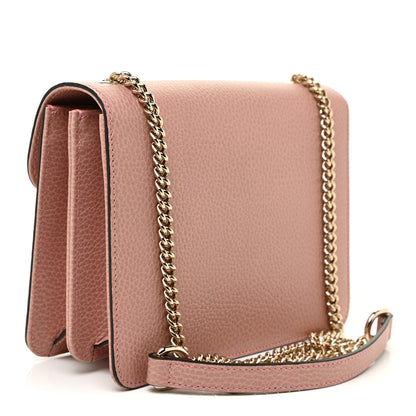 Gucci Dollar Calfskin Small Interlocking G Shoulder Bag Soft Pink 3 of 10