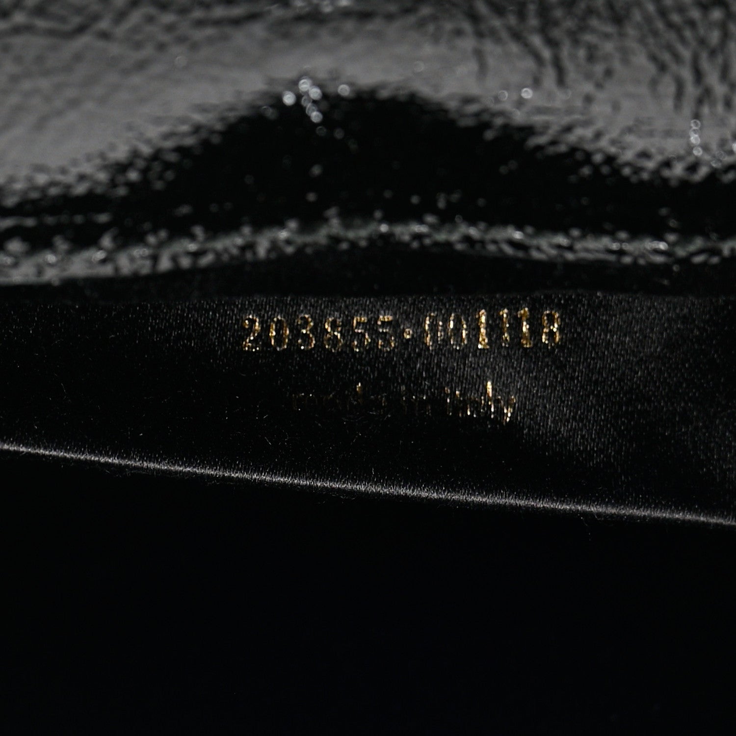 Saint Laurent Textured Patent Monogram Large Belle De Jour Clutch Black 7 of 11