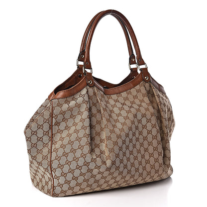 Gucci Monogram Large Sukey Tote Brown 3 of 14