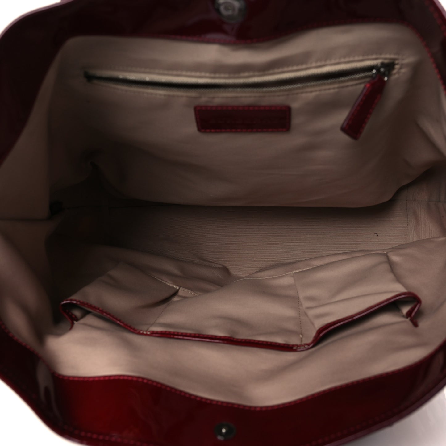 Patent Supernova Check Stars Large Nickie Landscape Tote Berry Red