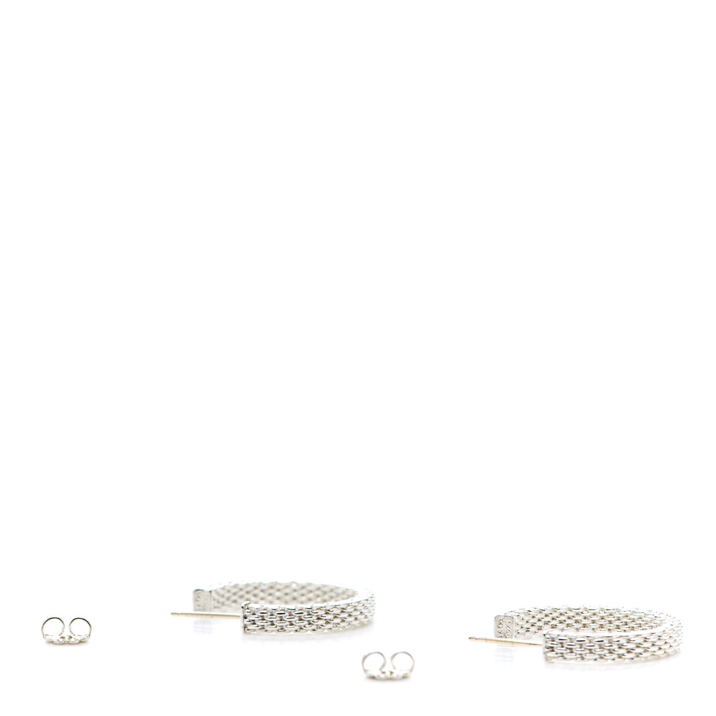 Sterling Silver Narrow Somerset Hoop Earrings