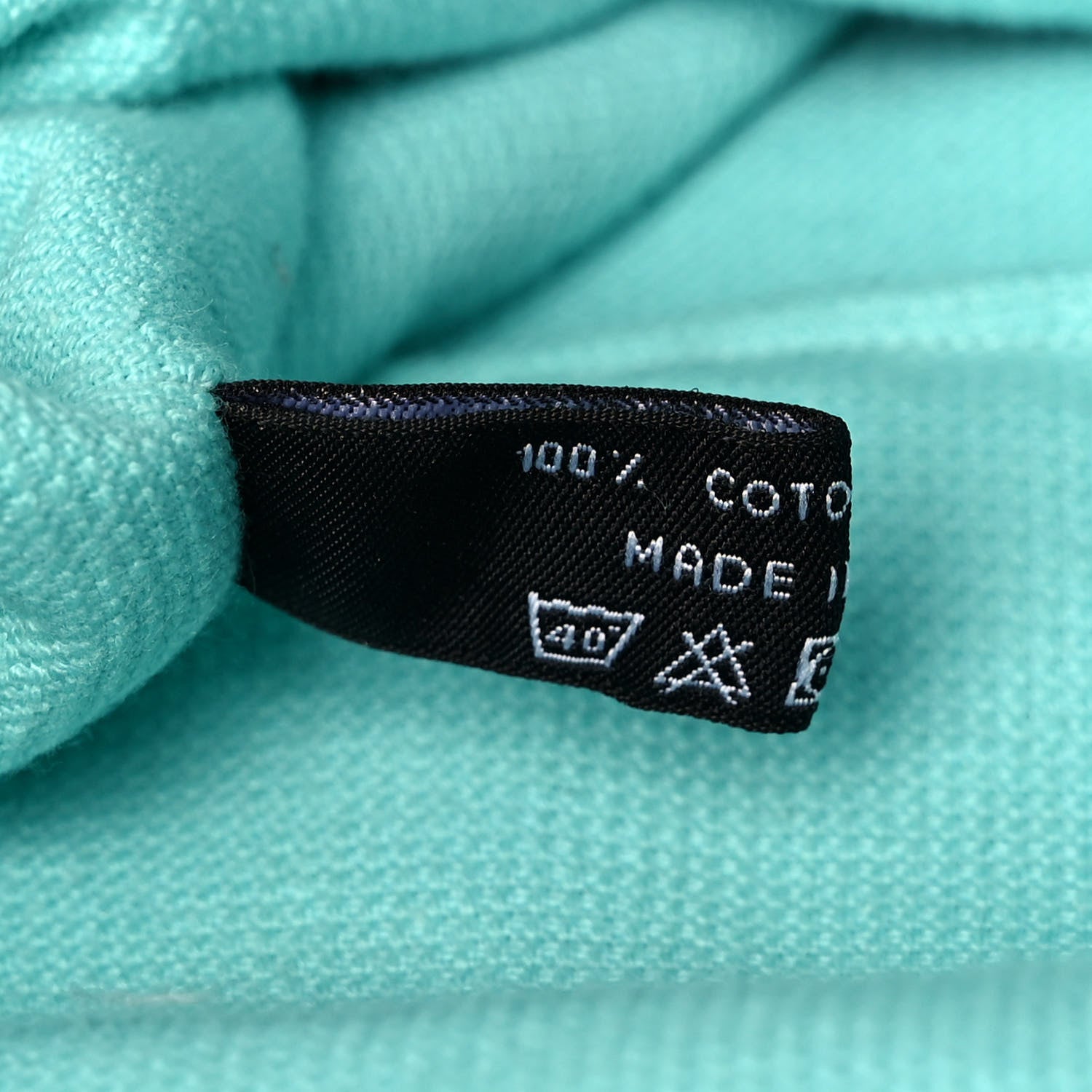 Chanel Terry Cotton CC Beach Tote Turquoise 7 of 16