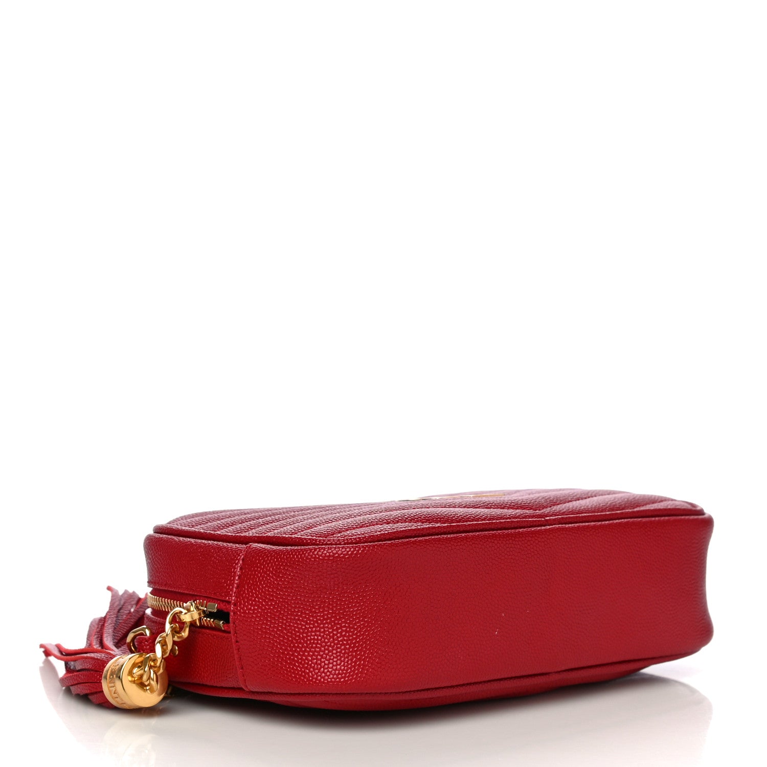 Saint Laurent Grain De Poudre Matelasse Monogram Mini Lou Camera Bag Eros Red 4 of 10