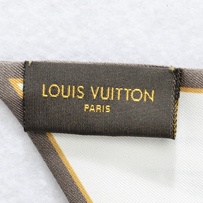Louis Vuitton Silk LV Comics Bandeau Taupe 4 of 6