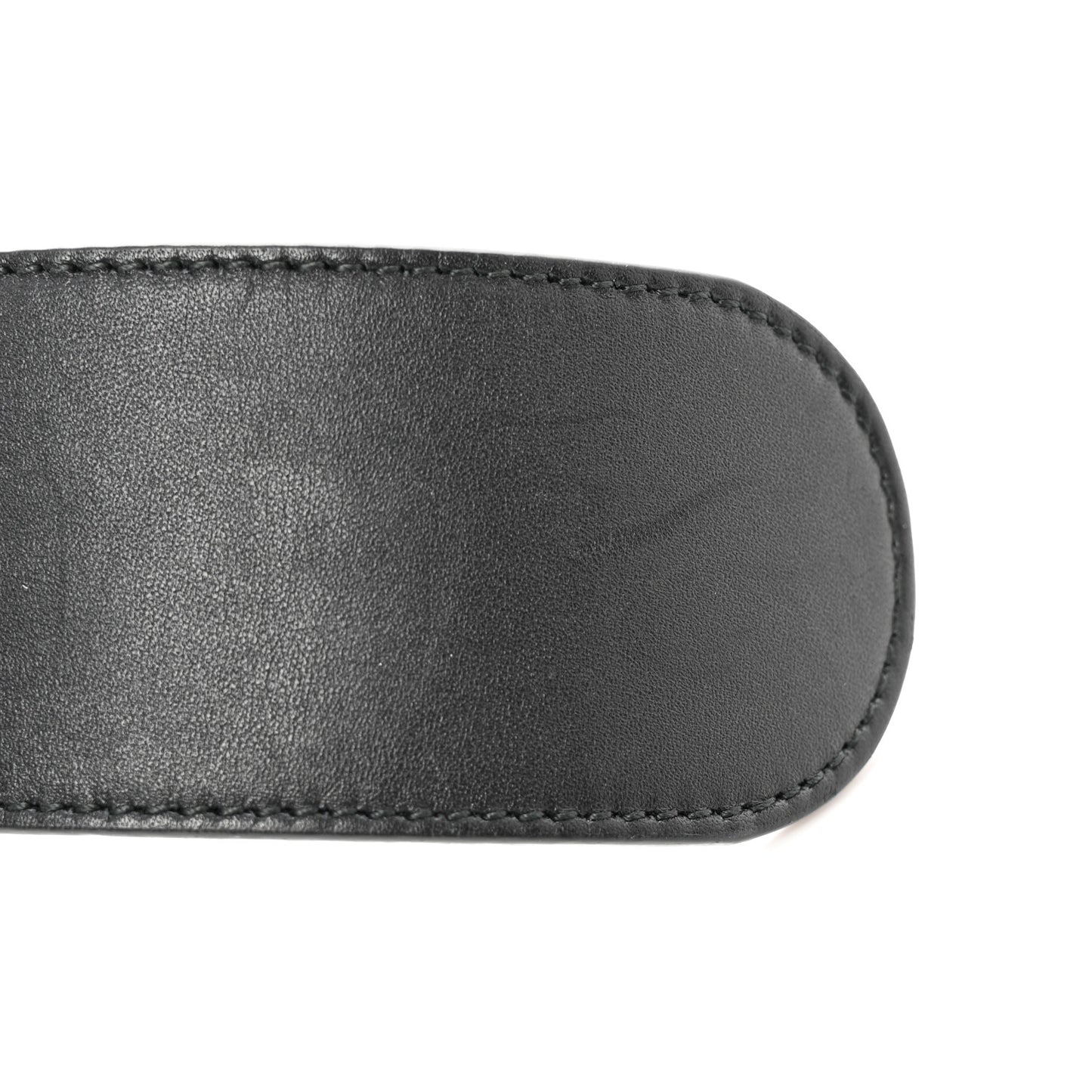 Calfskin Lizard Double G 50mm Belt 85 34 Black