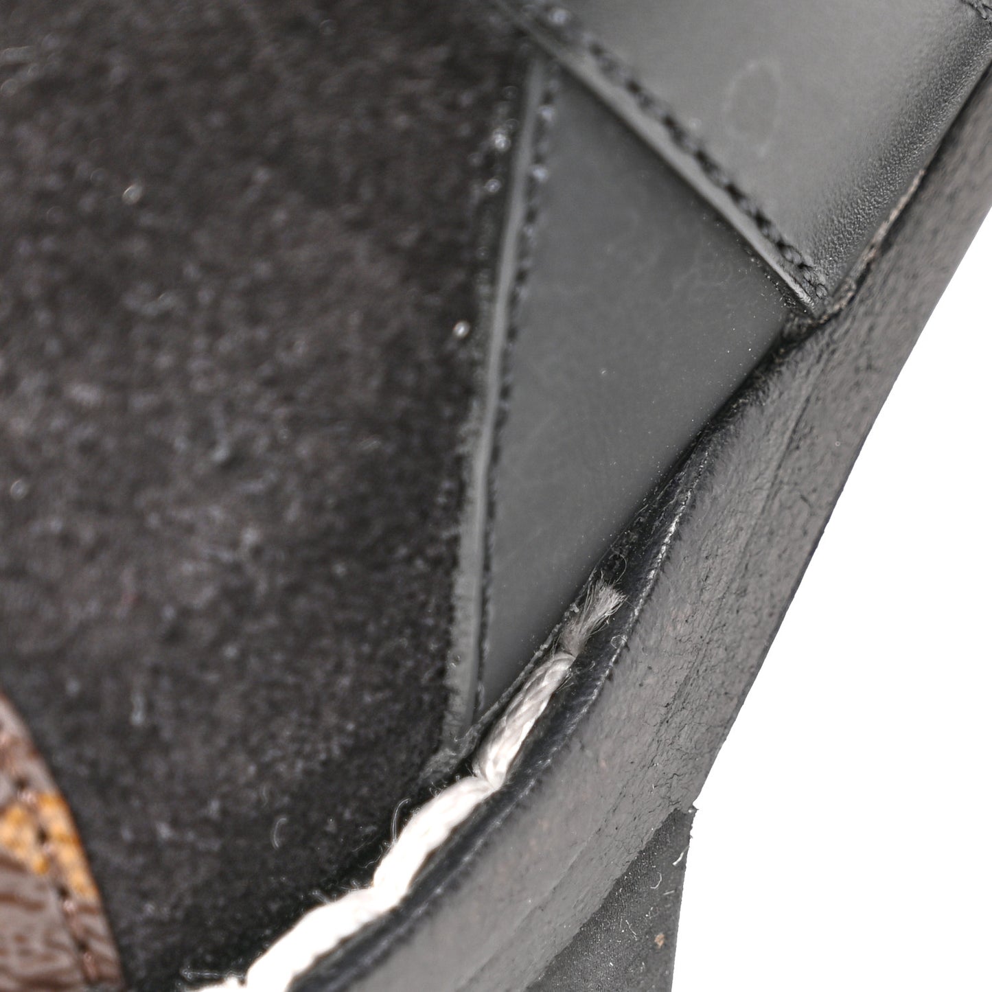 Suede Calfskin Monogram Star Trail Ankle Boots 39 Black