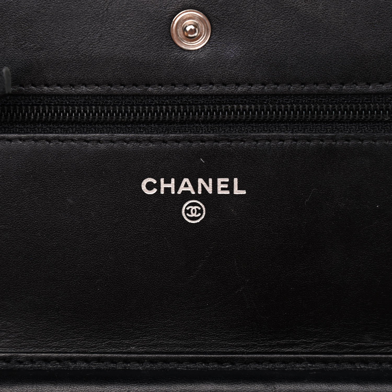 Chanel Calfskin Quilted Cambon Wallet On Chain WOC Black 6 of 11