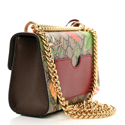 Gucci GG Supreme Monogram Tian Small Padlock Shoulder Bag Beige Multicolor New Acero 3 of 12