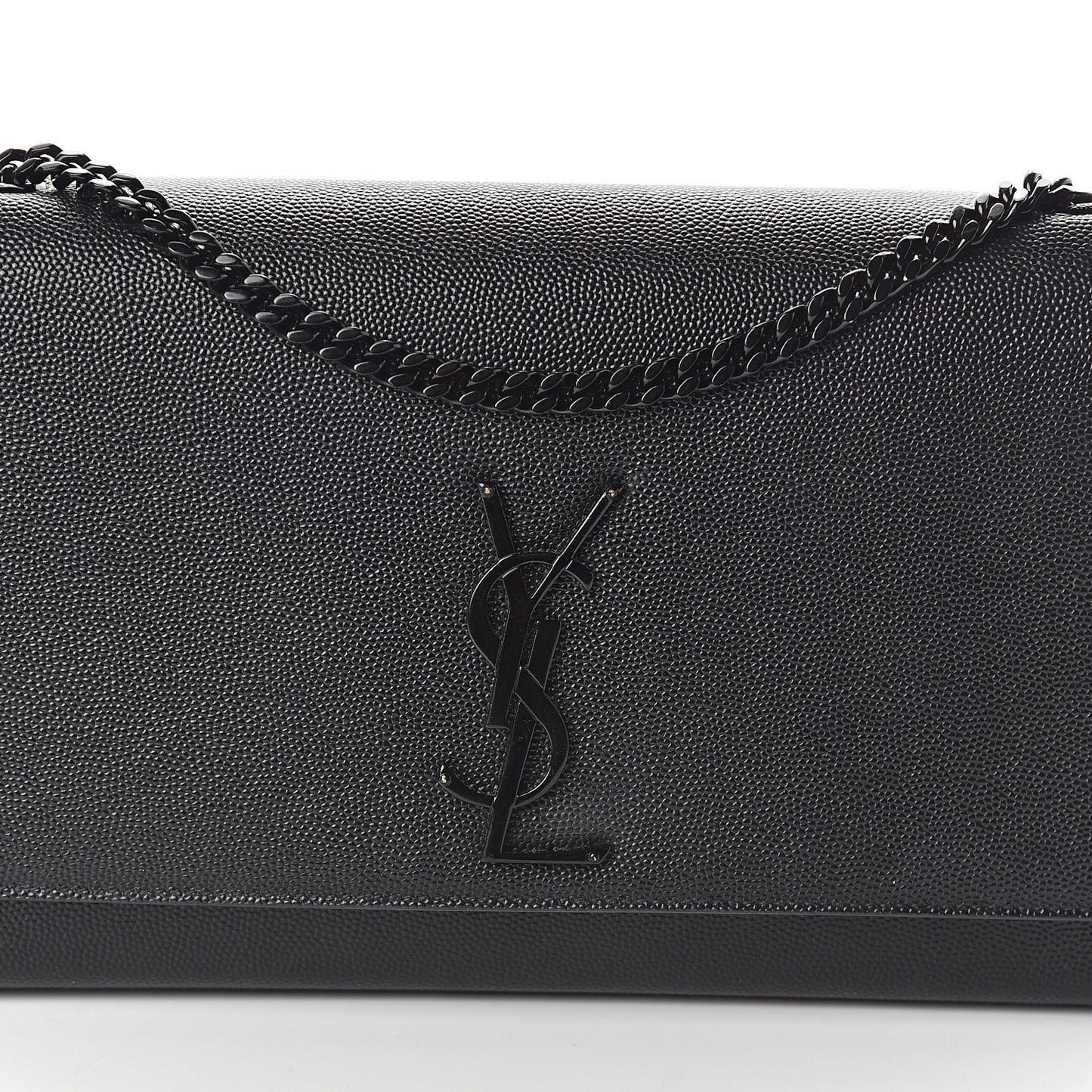 Grain De Poudre Medium Classic Monogram Kate Satchel Black