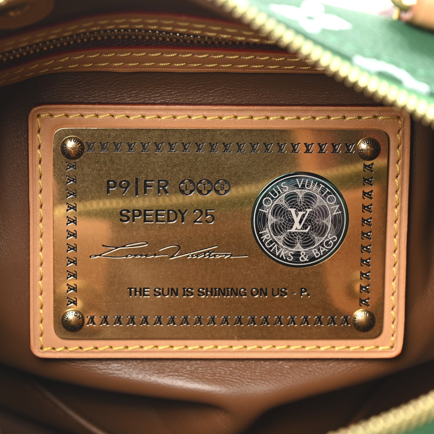 Louis Vuitton Calfskin Monogram Speedy P9 Bandouliere 25 Green 8 of 12