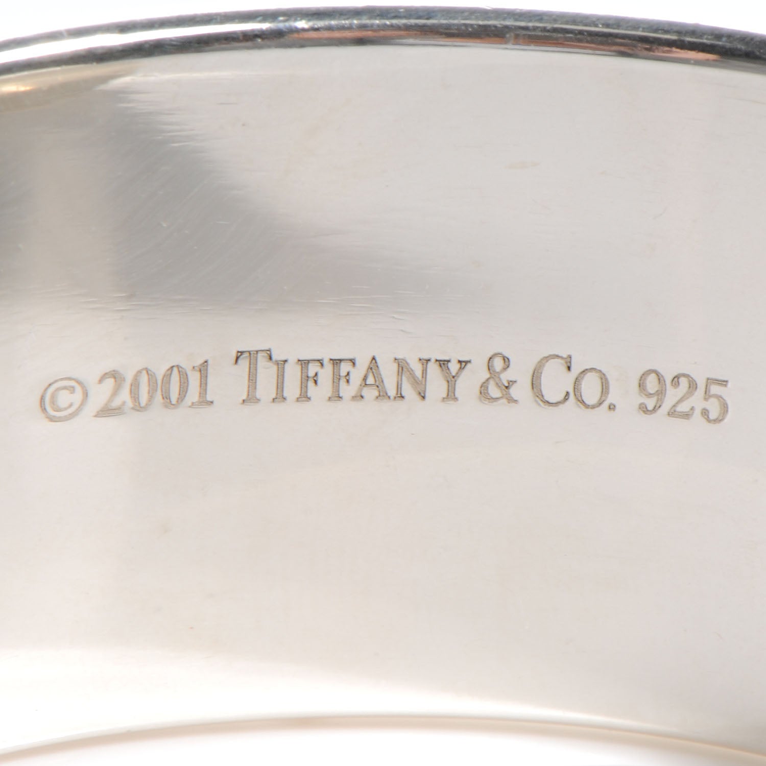 Tiffany Sterling Silver Wide 1837 Cuff Bracelet 4 of 5