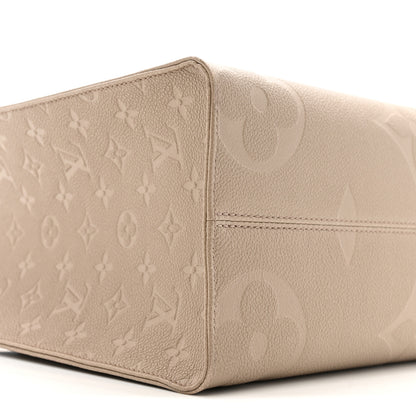 Louis Vuitton Empreinte Monogram Giant Onthego MM Tourterelle 9 of 13