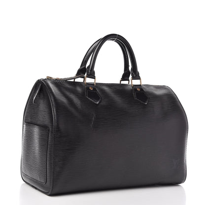 Louis Vuitton Epi Speedy 30 Black 3 of 10
