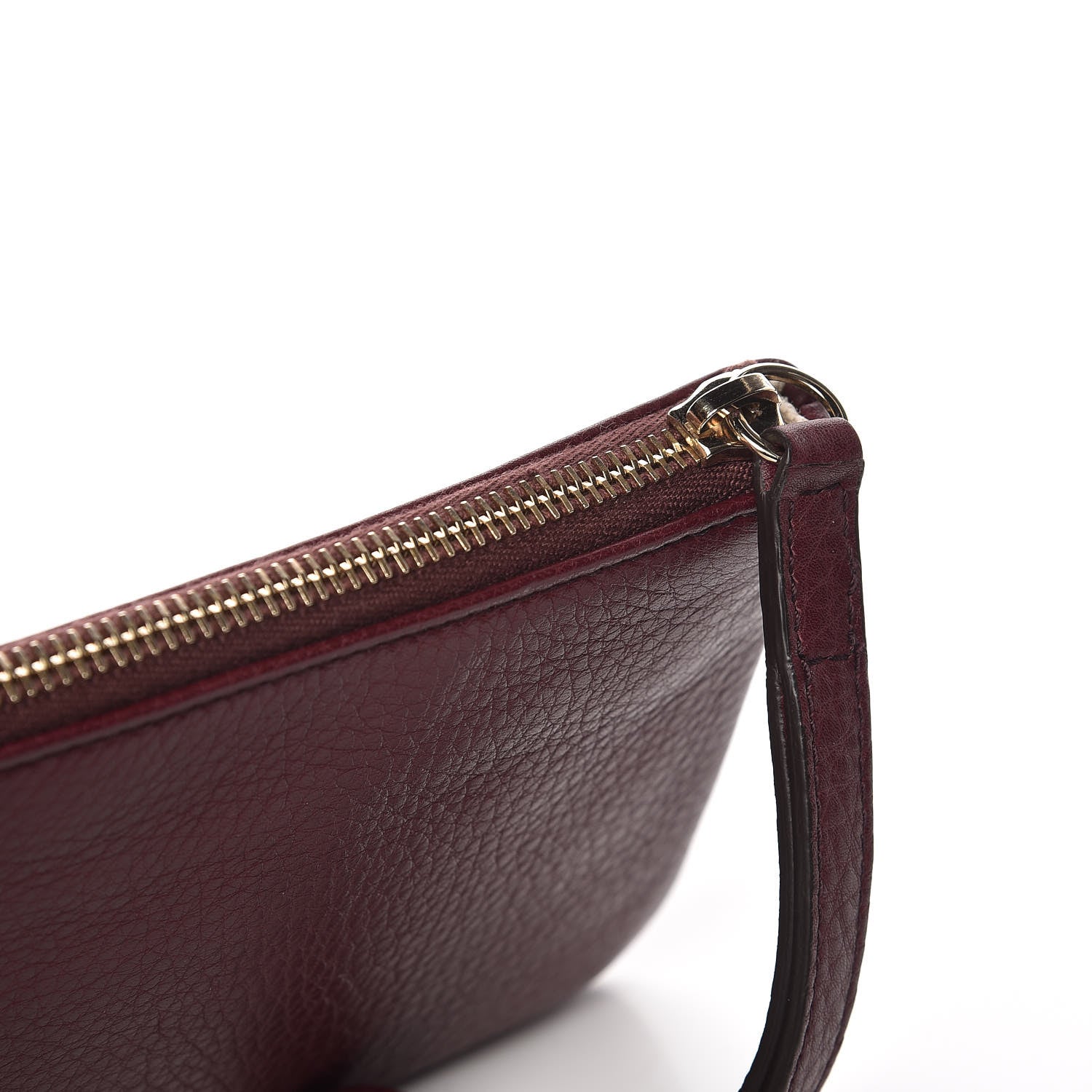 Gucci Pebbled Calfskin Soho Wristlet Scarlatto 8 of 9
