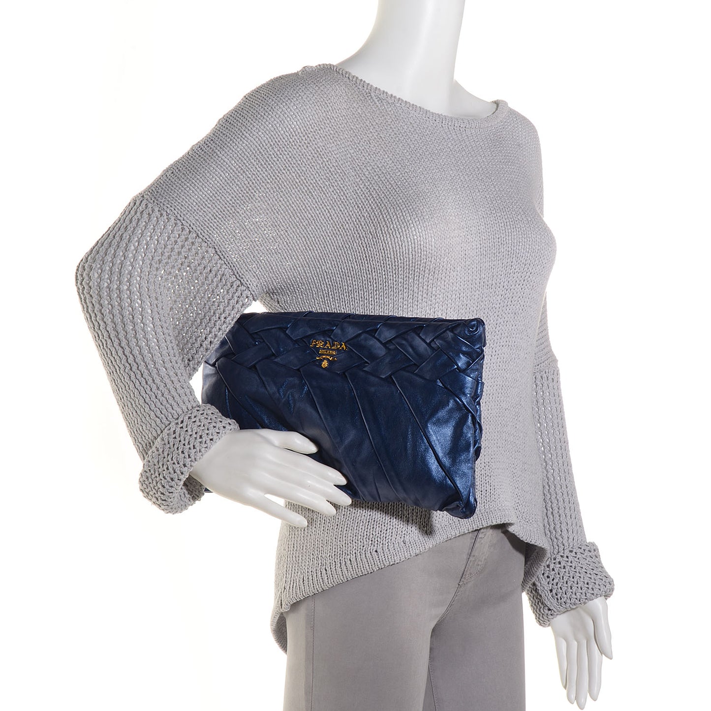 Nappa Mordore Clutch Denim