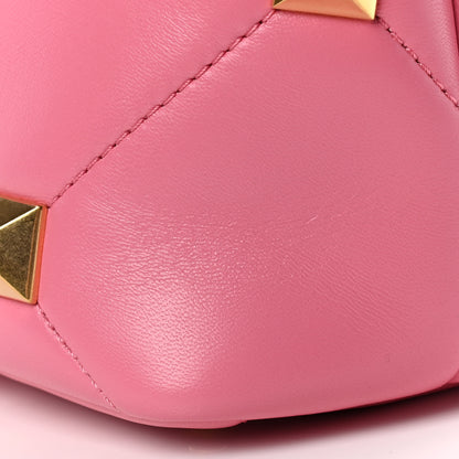 Valentino Garavani Nappa Small Roman Stud The Handle Bag Flamingo Pink 11 of 11